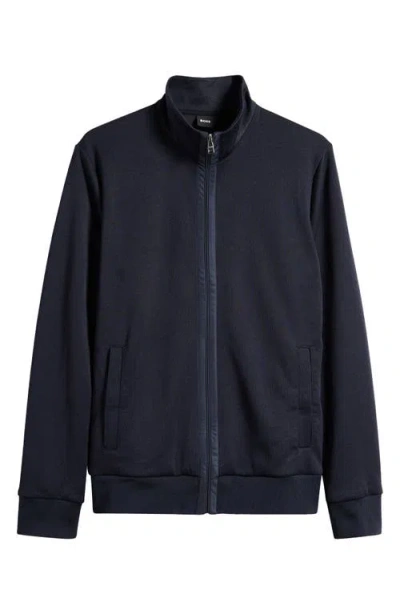 Hugo Boss Boss Shepherd Track Jacket In Dark Blue