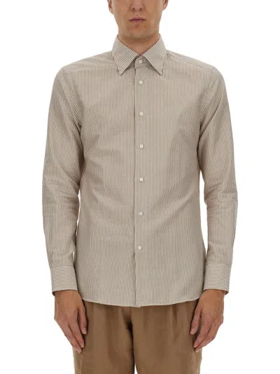 Hugo Boss Boss Shirt Lhayshbdc1251 In Brown