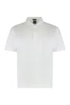 Hugo Boss Lightweight Short-sleeved Cotton Polo Shirt In White