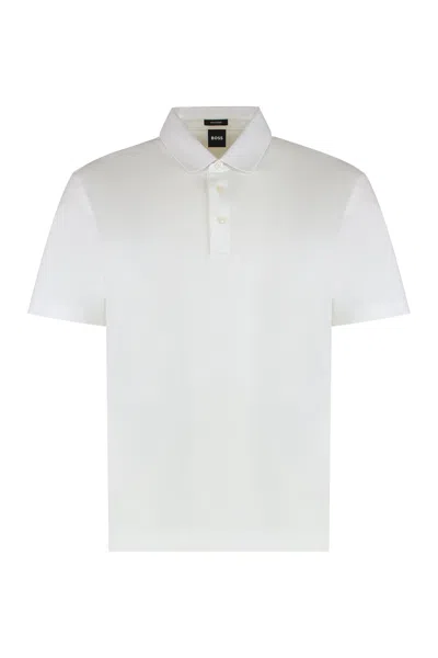 HUGO BOSS BOSS SHORT-SLEEVED COTTON POLO