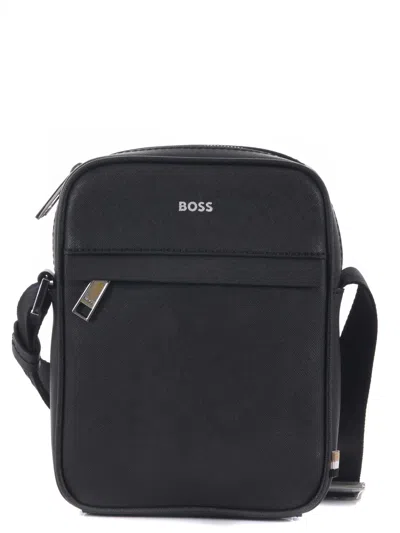 Hugo Boss Boss Shoulder Bag In Nero