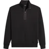 Hugo Boss Boss Sidney Quarter Zip Pullover In Black