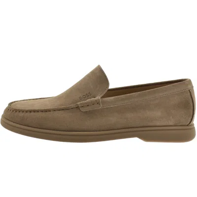HUGO BOSS BOSS SIENNE LOAFERS BEIGE