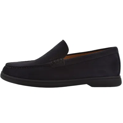 Hugo Boss Boss Sienne Loafers Navy In Blue