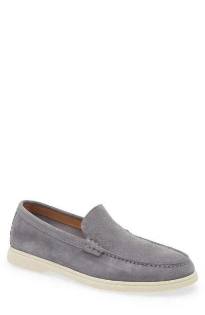 Hugo Boss Boss Sienne Moc Toe Loafer In Gray