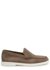 Hugo Boss Boss Sienne Suede Loafers In Brown