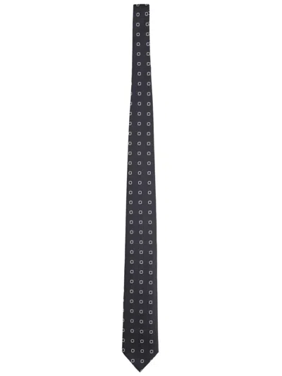 Hugo Boss Boss Silk Blend Tie In Transparent