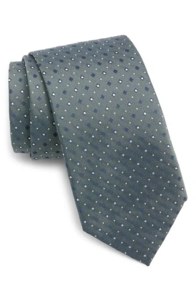 Hugo Boss Boss Silk Blend Tie In Blue