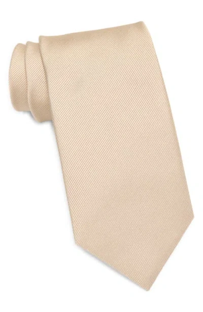 Hugo Boss Boss Silk Tie In Neutral