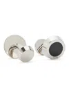 Hugo Boss Boss Simony Enamelled Cufflinks In Silver