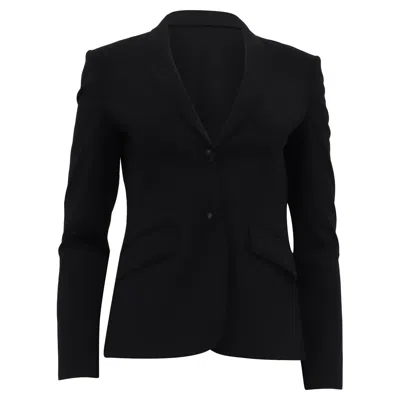 Hugo Boss Boss Single-breasted Blazer In Black Wool
