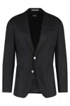 Hugo Boss Boss Single-breasted Two-button Jacket In Black