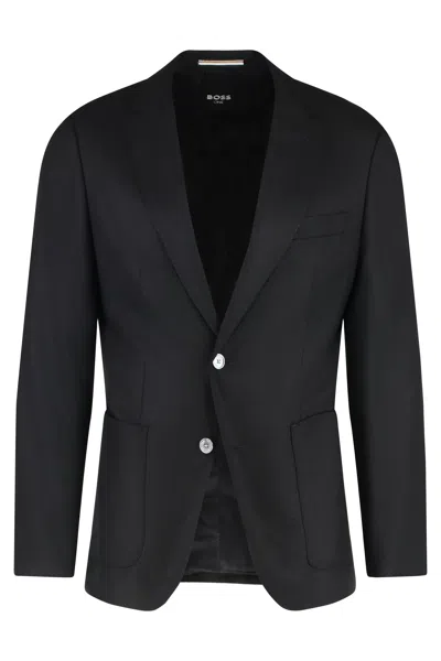 HUGO BOSS BOSS SINGLE-BREASTED TWO-BUTTON JACKET