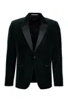 HUGO BOSS BOSS SINGLE-BREASTED VELVET JACKET