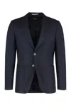 Hugo Boss Boss Single-breasted Two-button Jacket In Multi