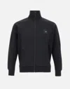 Hugo Boss Sweatshirt With Stretch-cotton Inserts In Black