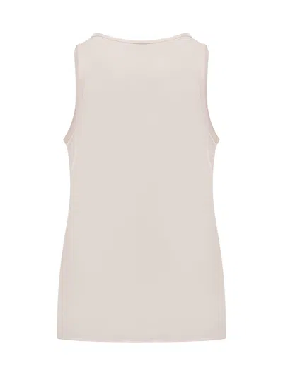Hugo Boss Boss Sleeveless Giro Neck Top In Light/pastel Pink