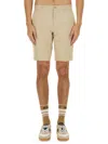 Hugo Boss Fitted Bermuda Shorts With Pockets And Loops