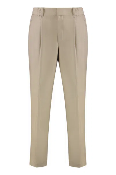 Hugo Boss Boss Slim Fit Chino Trousers In Beige