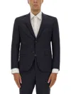 Hugo Boss Black Single-button Suit In Blue