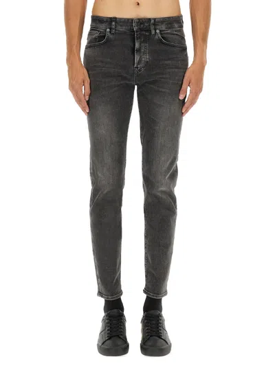 Hugo Boss Boss Men Slim Fit Jeans Pants In Black