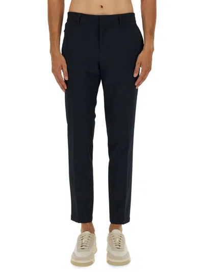 Hugo Boss Boss Tailored Slim Fit Pants With Subtle Crease In Black