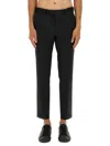 Hugo Boss Tailored Trousers With Pockets And Belt Loops In Black