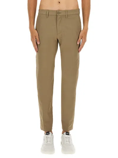 Hugo Boss Boss Slim Fit Pants In Brown