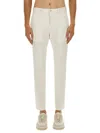 Hugo Boss Tailored Trousers With Pockets And Belt Loops In White