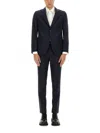 Hugo Boss Boss Huge Windowpane Check Suit In Blue
