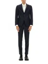 Hugo Boss Boss Huge Windowpane Check Suit In Blue