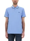 Hugo Boss Boss Slim Fit Stretch Cotton Polo In Multicolor