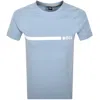 Hugo Boss Boss Slim Fit T Shirt Blue In Blue