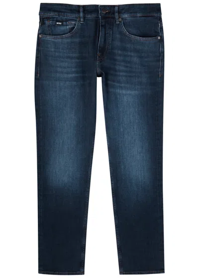 Hugo Boss Boss Slim-leg Jeans In Mid Blu