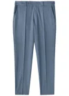 Hugo Boss Slim Fit Wool-blend Pant In Blue