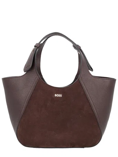 Hugo Boss Boss Small Lenah Tote Bag In Multi