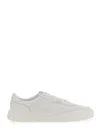 Hugo Boss Suede Low-top Trainers With Branded Lace Loop In White
