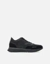 Hugo Boss Minimalist Black Low-top Sneakers With Smooth Finish In Black