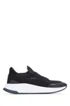 Hugo Boss Boss Sneaker Black Leather Man In Black