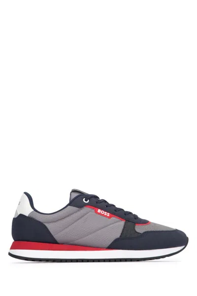 Hugo Boss Boss Sneakers In Opengrey