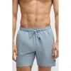 Hugo Boss Boss Solid Stretch Swim Trunks In Blue