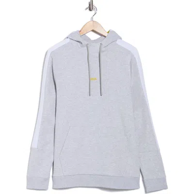 Hugo Boss Boss Soody Logo Hoodie In Gray
