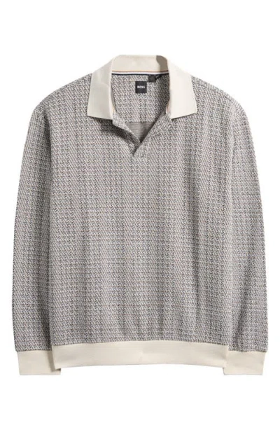 HUGO BOSS BOSS SOTA LONG SLEEVE POLO SWEATER