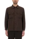 Hugo Boss Boss Sovracamicia "l-corvin-2pp-251" In Brown