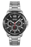 Hugo Boss Sport Multifunction Bracelet Watch, 46mm In Black