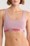 Hugo Boss Boss Sporty Logo Bralette In Pink