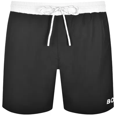 Hugo Boss Boss Starfish Swim Shorts Dark Grey In Gray