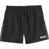 Hugo Boss Boss Starfish Swim Trunks In Black