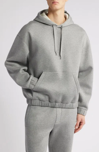 Hugo Boss Boss Stevens Pullover Hoodie In Silver