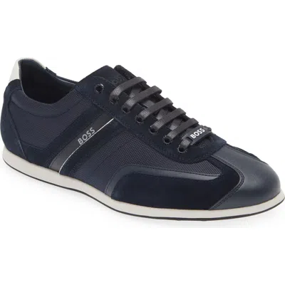 Hugo Boss Boss Stiven Sneaker In Navy
